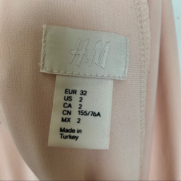 H&M Blush Goddess Maxi Dress size 2 Bridesmaid - Picture 5 of 5